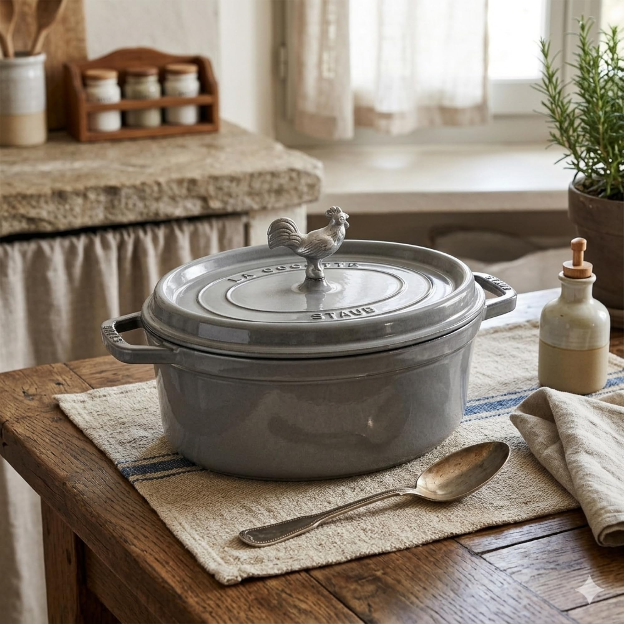 さ*ん様 STAUB LA COCOTTE ラウンド12cmグレー Amazon.com: Staub Cast Iron 9-qt Round Cocotte - Graphite Grey